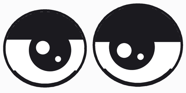 The two eyes, one of the fifteen drawings