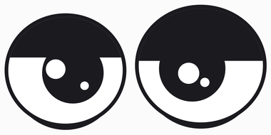 The two eyes, one of the fifteen drawings